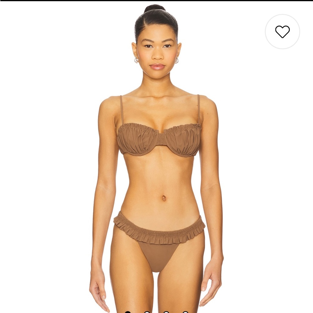FAITHFULL THE BRAND Esterel Bikini in Clay S Top M Bottom